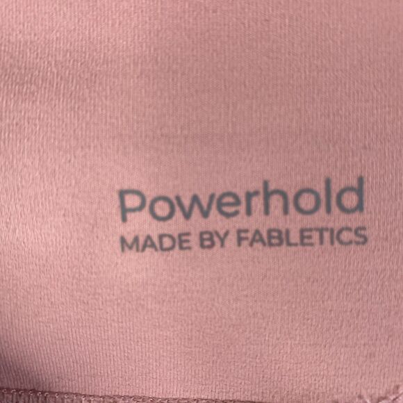 Fabletics Womens Leggings PowerBand Size M Pocket Pink  High Waist Pre-Owned - Picture 4 of 13